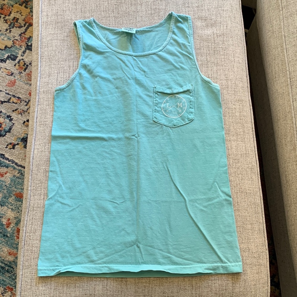 Comfort Colors Lake Martin tank // small // green